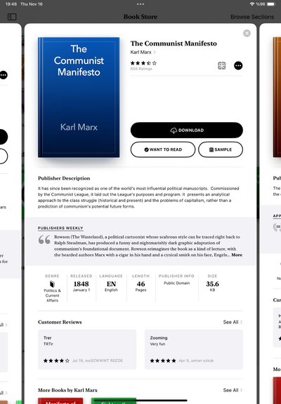 The communist manifesto on Apple books