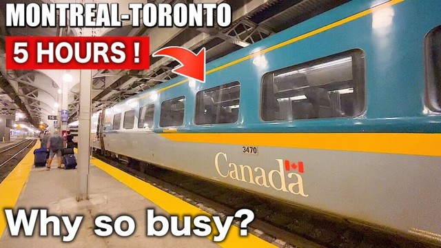 ðŸ‡¨ðŸ‡¦ Riding on Canada's MOST POPULAR Train | VIA Rail The Corridor Business Class (Montrealâ†’Toronto)