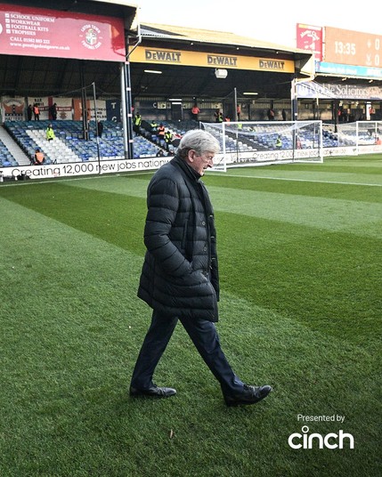 Roy Hodgson arriving at Kenilworth Road ahead of our Premier League clash with Luton Town.