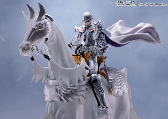 a close-up of the figure on the horse, the mask down, the cape flying in the wind