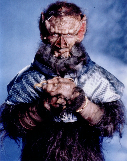 Photograph of the character Rev Bem from the TV Show Andromeda. Rev Bem is Magog, a humanoid alien species with features similar to a bat.