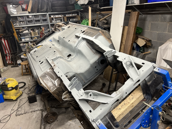 65 mustang shell turned upside down