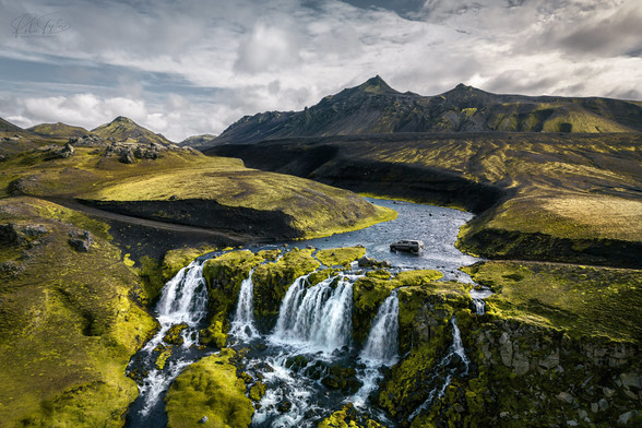 The famous F-Road leading above the waterfall. #1 reason to get myself a drone, before heading to Iceland.