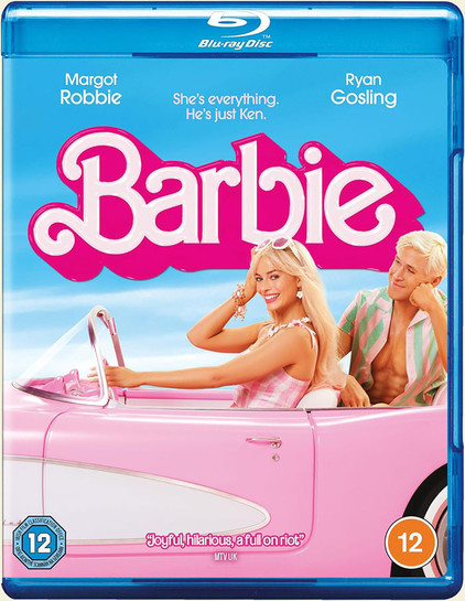 Cover art for the UK Blu-ray release of Barbie