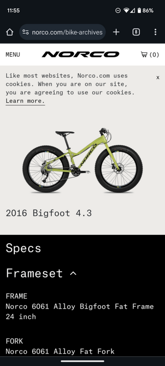 1x upgrade for Norco bigfoot 4.3 24"