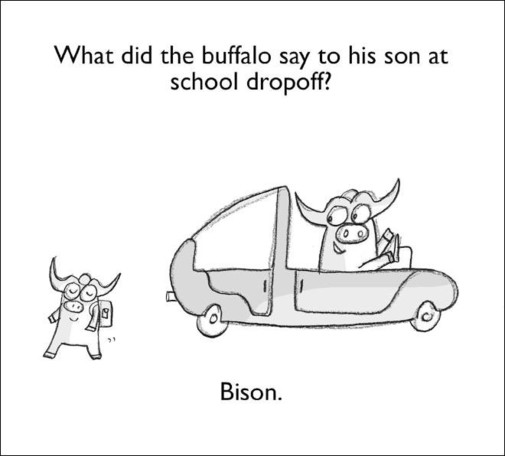 What did the buffalo say to his son at school dropoff? 

Bison.