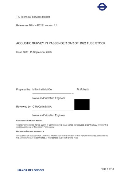 Extract from 2746-2324-Passenger Car Acoustic Survey_Redacted.pdf
Page 1