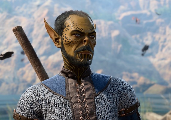 Baldur’s Gate 3 player character. Githyanki male that resembles Sam L Jackson.
