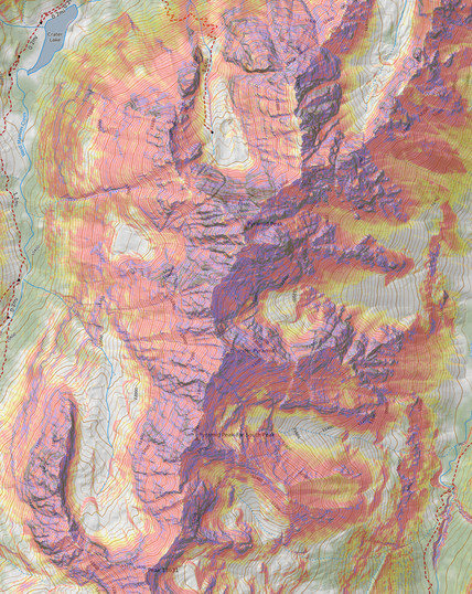 map - elevation based on LiDAR data
