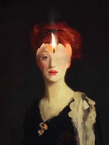Gif showing the portrait of a woman, created by M. GÃ¶rkem Kayhan