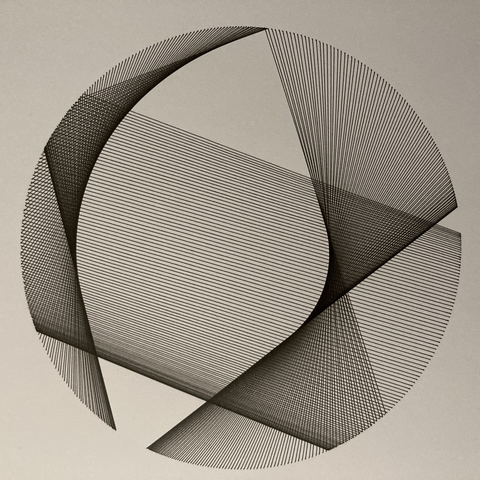 Several hundred overlapping chords of a circle