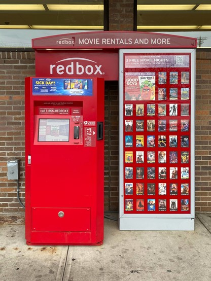 Red Box DVD rental kiosk