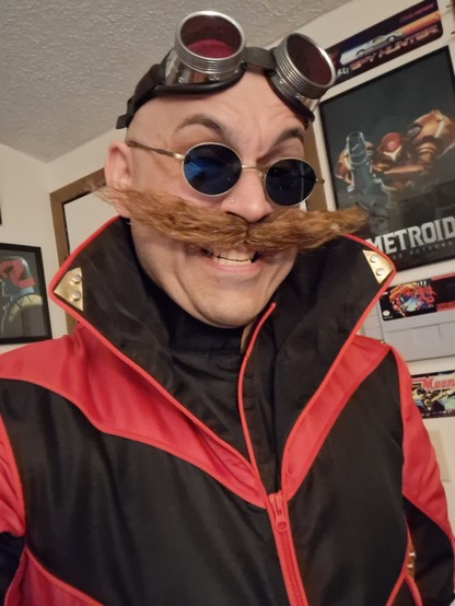 Yours truly as the dashing film version of Dr Robotnik