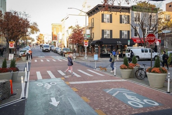What is intersection daylighting and how does it enhance the safety of cyclists
