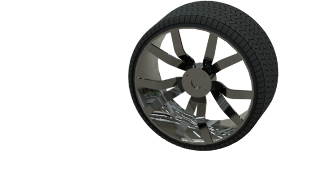 rendu 3D dâ€™une roue de voiture