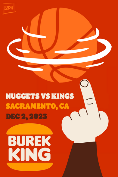Nuggets vs Kings Game Day Poster - 12.2.23