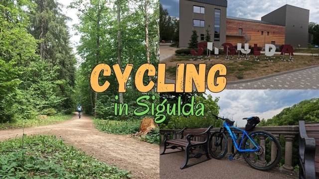 Cycling trip in Sigulda / 22 km on MTB bike enjoying Latvian nature in National Park Gauja #cycling