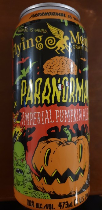 Flying Monkeys "Paranormal" Imperial Pumpkin Ale Dose Vorderansicht "Normal is weird"