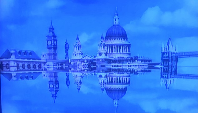 Thames Television ident, showing the buildings of London partially obscured by river water.