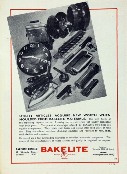 Bakelite New Worth Acquired. 1938.