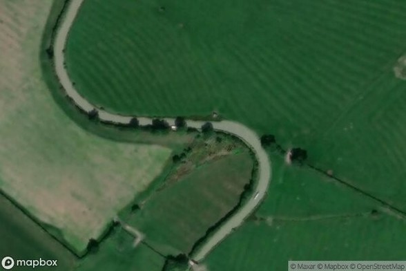 A satellite image of the area containing Weir 15. Provided by MapBox.