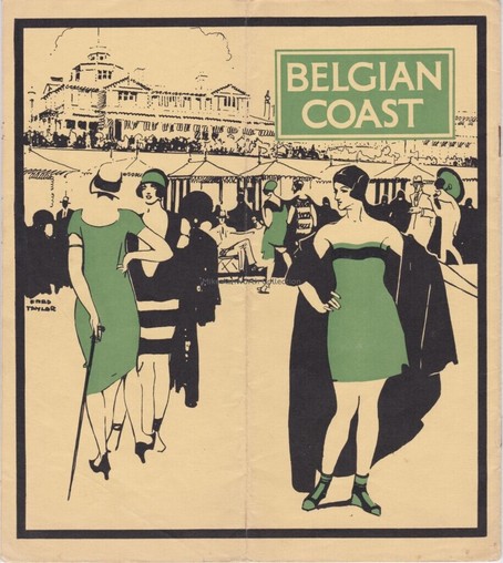 London & North Eastern Railway - Belgian Coast for the Holidays, 1928; design by Fred Taylor.