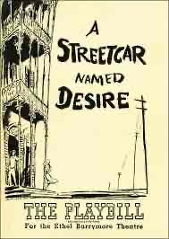 A poster for a streetcar named desire.