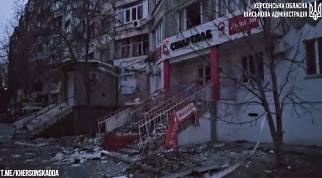 The aftermath of Russian attacks on Kherson Oblast on Dec. 3, 2023. (Kherson Oblast Military Administration/Telegram)