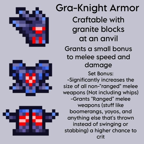 Early game classes: Gra-Knight Armor (Melee)