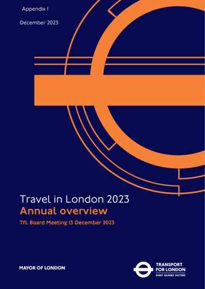 Travel in London 2023 Annual Overview