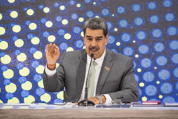 Foto, das den venezolanischen Machthaber Maduro zeigt