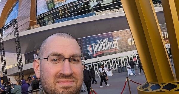 Here in person, hopefully I'm good luck!