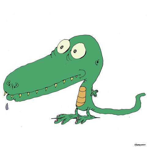 Eine Echse.