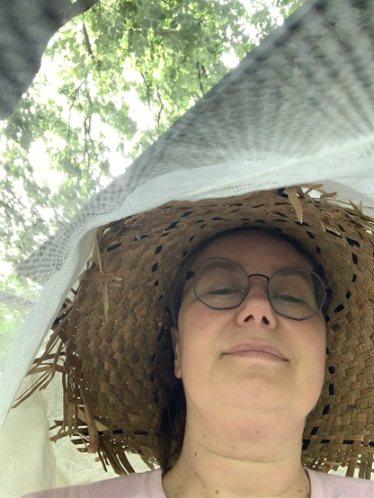 View from inside of the net : selfie