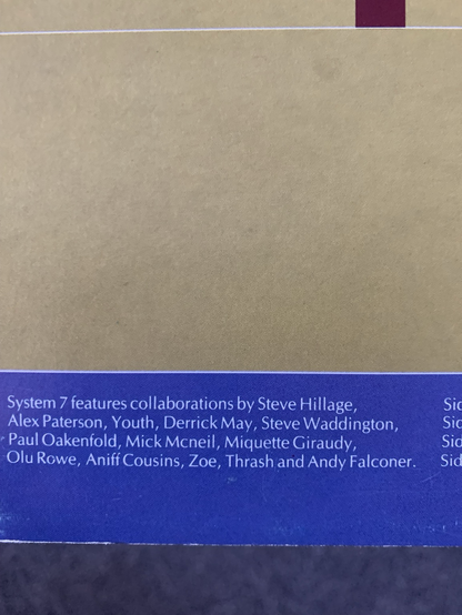 Contributions to the album include Paul Oakenfold, Youth, Alex Paterson, Thrash, Andy Falconer and Simple Minds keyboardist Mick Macneil.