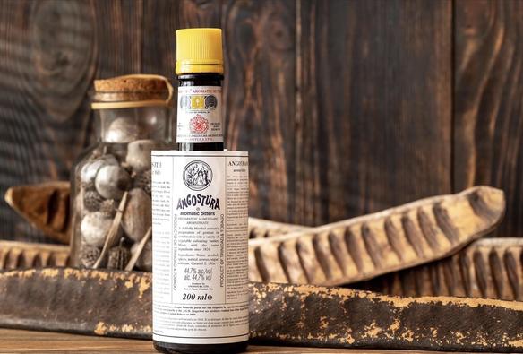 A bottle of Angostura Bitters.

source https://www.bbc.com/travel/article/20210512-the-secret-history-of-angostura-bitters