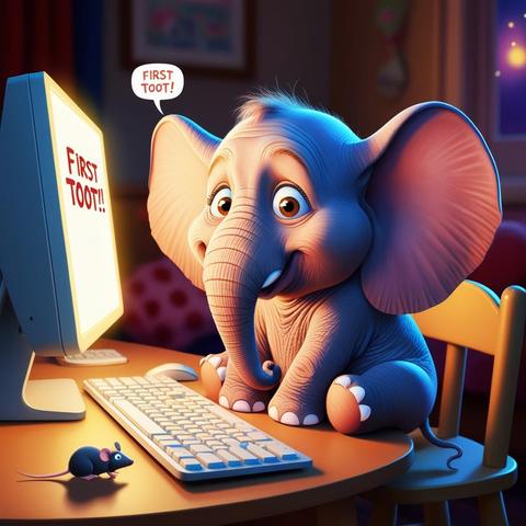 First toot! 🐘 Breaking the ice with a dad joke: Why don’t elephants use computers? Because they’re afraid of the mouse.