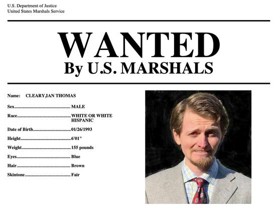 Saratoga California Bred Fugitive Rapist Suspect Ian Thomas Cleary