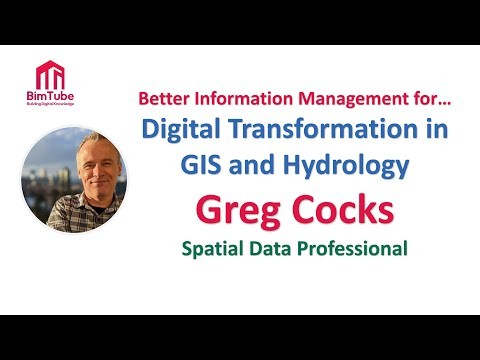 splash screen - BimTube video interview - Digital Transformation In GIS & Hydrology with Greg Cocks