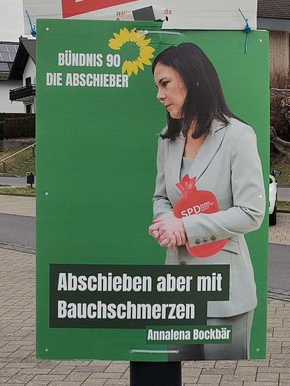 Fake Wahlplakat der Grünen