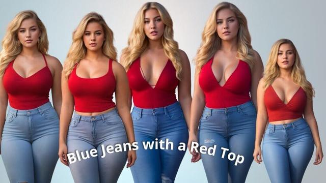How to Style Blue Jeans with a Red Top – Chic & Trendy Outfit Ideas