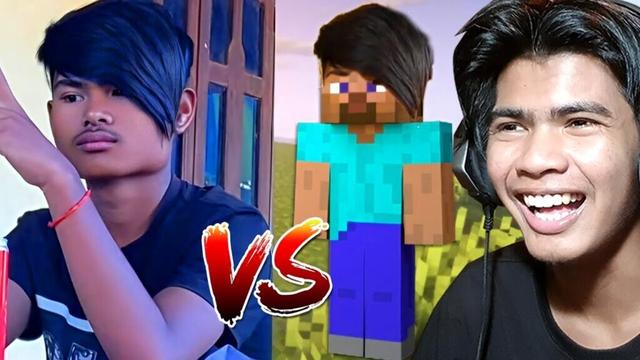 Steve ស្រុកខ្មែរ VS Steve Minecraft