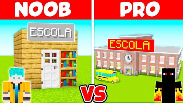 FIZ UMA ESCOLA NO MINECRAFT