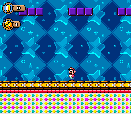 A conveyor belt/track back to the start of the bonus room, which makes falling off kinda annoying