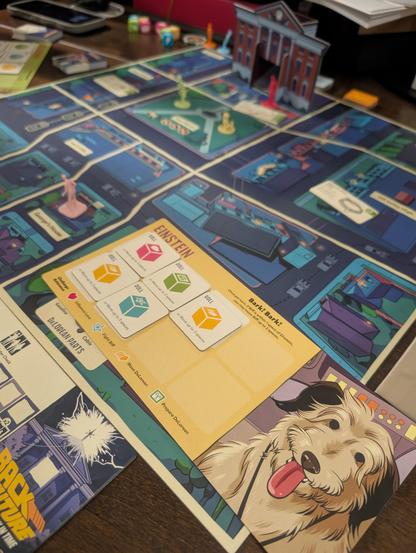 Gameplay of BTTF with me playing as Einstein (Doc Brown's dog) on the Hill Valley game board.