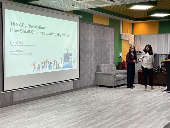 Ayushi Midha and Arathy Kumar on Accessibility at PuneFOSS 3