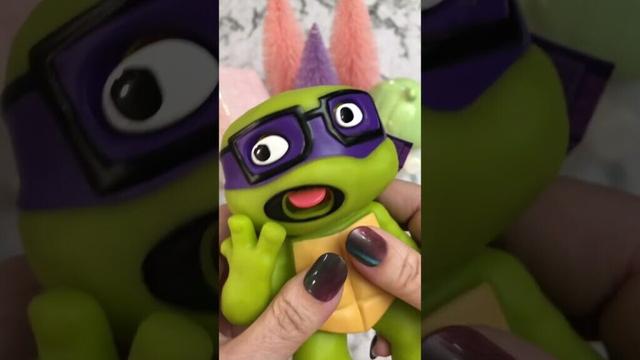 Teenage Mutant Ninja Turtles Burpin’ Turtle Tots Donatello Figure! 🐢 #shorts #asmr #satisfyingvideo