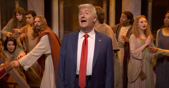 ‘SNL’ Pokes Fun at Trump’s Tariffs and Economy Chaos in Easter Cold Open