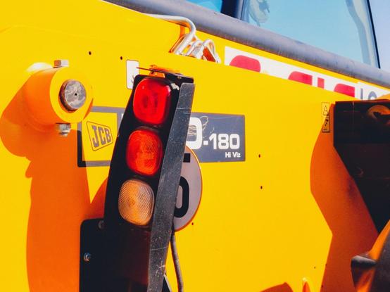 Construction vehicle close up