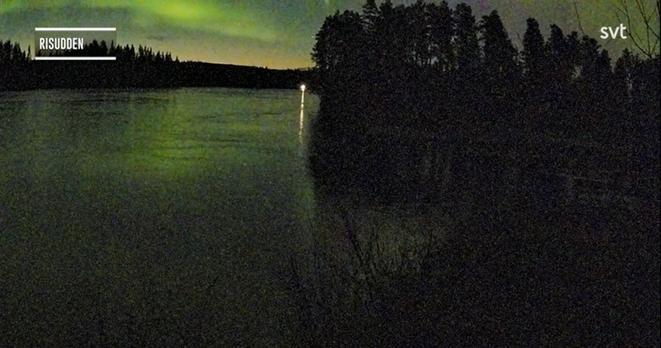screenshot Elchwanderung polarlichtgrüner Himmel spiegelt sich im Wasser